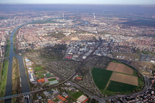 Vue aérienne de Quartier Käfertal in Mannheim dans le département Bade-Wurtemberg, Allemagne
