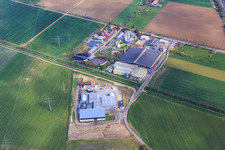Photographie aérienne de Heppenheim dans le département Hesse, Allemagne