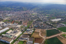 Heppenheim dans le département Hesse, Allemagne hors des airs