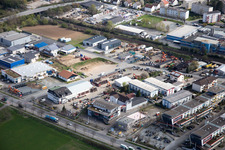 Quartier Auerbach in Bensheim dans le département Hesse, Allemagne hors des airs