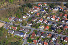 Vue aérienne de Alsbach-Hänlein, zone industrielle de Sandwiese à Alsbach-Hähnlein dans le département Hesse, Allemagne