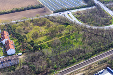 Alsbach-Hänlein, zone industrielle de Sandwiese à Alsbach-Hähnlein dans le département Hesse, Allemagne d'en haut