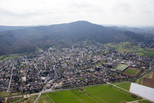 Vue aérienne de Alsbach à Alsbach-Hähnlein dans le département Hesse, Allemagne