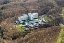 Vue aérienne de Lufthansa Seeheim GmbH à Seeheim-Jugenheim dans le département Hesse, Allemagne