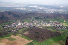 Vue aérienne de Quartier Nieder-Beerbach in Mühltal dans le département Hesse, Allemagne
