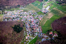 Vue aérienne de Quartier Waschenbach in Mühltal dans le département Hesse, Allemagne