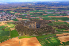 Vue aérienne de Roßdorf dans le département Hesse, Allemagne