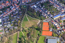 Vue oblique de Dieburg dans le département Hesse, Allemagne