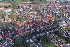 Dieburg dans le département Hesse, Allemagne d'en haut