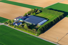 Vue aérienne de Sudetenhof à Steinweiler dans le département Rhénanie-Palatinat, Allemagne