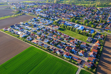 Vue aérienne de Chemin des colons à Steinweiler dans le département Rhénanie-Palatinat, Allemagne