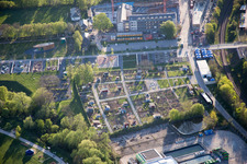 Parc du State Garden Show à Landau in der Pfalz dans le département Rhénanie-Palatinat, Allemagne d'en haut