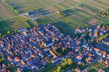 Vue aérienne de Exaltation de la Croix à Kirrweiler dans le département Rhénanie-Palatinat, Allemagne