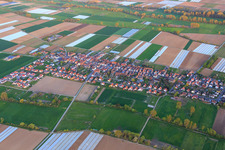 Vue aérienne de Böbingen dans le département Rhénanie-Palatinat, Allemagne