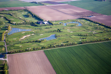 Vue aérienne de Domaine du golf Golfpark Biblis-Wattenheim *****GOLF absolu à Wattenheim à le quartier Nordheim in Biblis dans le département Hesse, Allemagne