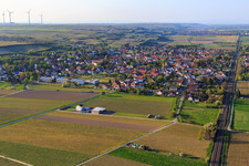Vue aérienne de Alsheim-Gronau dans le département Rhénanie-Palatinat, Allemagne