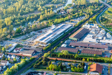 Vue aérienne de Travaux en béton précontraint Finger Stockstadt GmbH & Co. KG à Stockstadt am Rhein dans le département Hesse, Allemagne