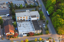 Photographie aérienne de Zone industrielle de Sandwiesen avec Laetus à le quartier Sandwiese in Alsbach-Hähnlein dans le département Hesse, Allemagne