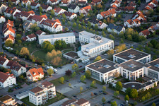 Zone commerciale et implantation d'entreprises Track&Trace Academy et Europa Hotel dans le quartier d'Auerbach à Bensheim dans le département Hesse, Allemagne hors des airs