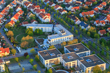 Vue aérienne de Centre de bureaux Bensheim et Allehotel Europa à Europa-Allee à Bensheim dans le département Hesse, Allemagne