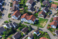 Rue Drachenfels à Hagenbach dans le département Rhénanie-Palatinat, Allemagne hors des airs