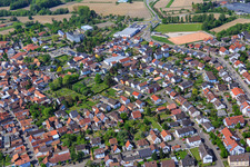 Vue aérienne de Kehlstr à Hagenbach dans le département Rhénanie-Palatinat, Allemagne