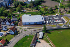 Photographie aérienne de REWE à Hagenbach dans le département Rhénanie-Palatinat, Allemagne