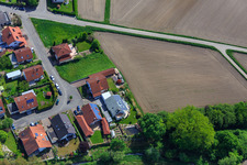 Vue aérienne de Ahornstr à Hagenbach dans le département Rhénanie-Palatinat, Allemagne