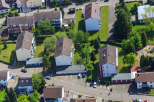 Vue aérienne de Bague Konrad Adenauer à Hagenbach dans le département Rhénanie-Palatinat, Allemagne
