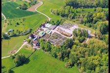 Vue aérienne de Bienwald-Baumschule GbR à Berg dans le département Rhénanie-Palatinat, Allemagne