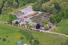 Vue aérienne de Bienwald-Baumschule GbR à Berg dans le département Rhénanie-Palatinat, Allemagne