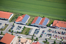 Photographie aérienne de Centres commerciaux à le quartier Neulauterburg in Berg dans le département Rhénanie-Palatinat, Allemagne