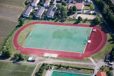 Vue aérienne de Trift, terrains de sport à Bad Dürkheim dans le département Rhénanie-Palatinat, Allemagne