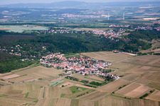 Vue aérienne de Quartier du Münchberg à le quartier Bobenheim in Bobenheim am Berg dans le département Rhénanie-Palatinat, Allemagne