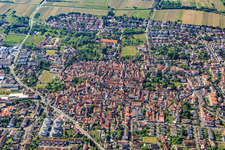 Vue aérienne de Aperçu des villes du nord à Freinsheim dans le département Rhénanie-Palatinat, Allemagne