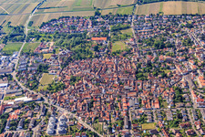 Vue aérienne de Aperçu des villes du nord à Freinsheim dans le département Rhénanie-Palatinat, Allemagne
