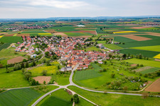 Vue aérienne de Quartier Rieden in Hausen bei Würzburg dans le département Bavière, Allemagne