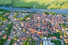 Photographie aérienne de Les rives du Main à Wipfeld dans le département Bavière, Allemagne