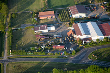 Vue aérienne de Musée militaire à le quartier Stammheim in Kolitzheim dans le département Bavière, Allemagne
