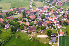 Vue aérienne de Quartier Rolfzen in Steinheim dans le département Rhénanie du Nord-Westphalie, Allemagne