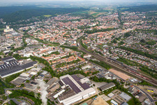 Vue aérienne de Hameln dans le département Basse-Saxe, Allemagne