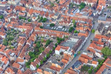 Vue aérienne de Rue Oster à Hameln dans le département Basse-Saxe, Allemagne
