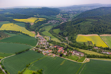 Vue aérienne de Quartier Welsede in Emmerthal dans le département Basse-Saxe, Allemagne