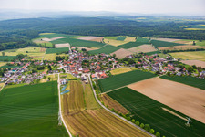 Vue aérienne de Quartier Lüntorf in Emmerthal dans le département Basse-Saxe, Allemagne