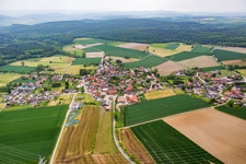 Vue oblique de Quartier Lüntorf in Emmerthal dans le département Basse-Saxe, Allemagne