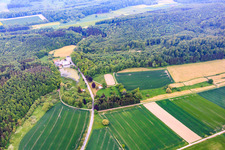 Vue aérienne de Moulin Hünnicher Kyrill Seebaum à le quartier Meiborssen in Vahlbruch dans le département Basse-Saxe, Allemagne
