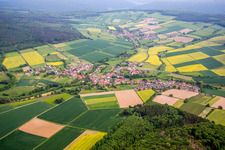 Vue aérienne de Quartier Heisebeck in Wesertal dans le département Hesse, Allemagne