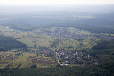 Quartier Schöllbronn in Ettlingen dans le département Bade-Wurtemberg, Allemagne d'en haut