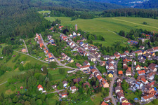 Vue aérienne de Tour d'observation « Ancien château d'eau » sur Höhenstr à Dobel dans le département Bade-Wurtemberg, Allemagne