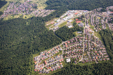 Vue aérienne de Neuenbürg dans le département Bade-Wurtemberg, Allemagne